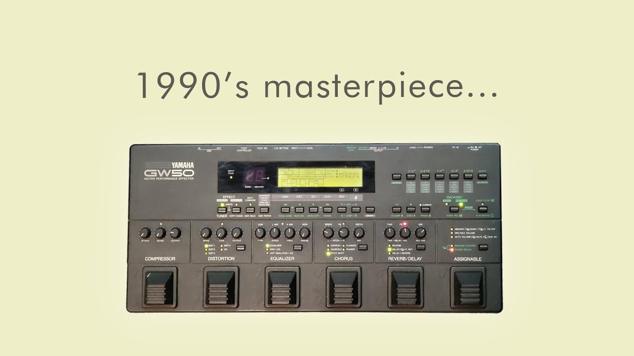 Yamaha GW50 1990s multi-effects masterpiece - YouTube