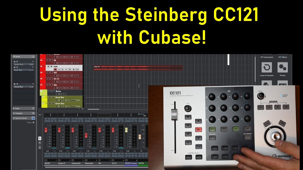 Using the Steinberg CC121 with Cubase: an Overview - YouTube