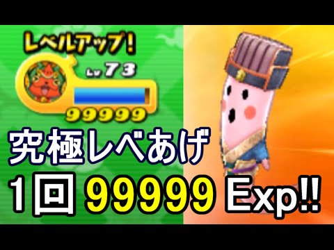 妖怪三国志】1回で99999経験値GET!? 究極レベル上げバトル