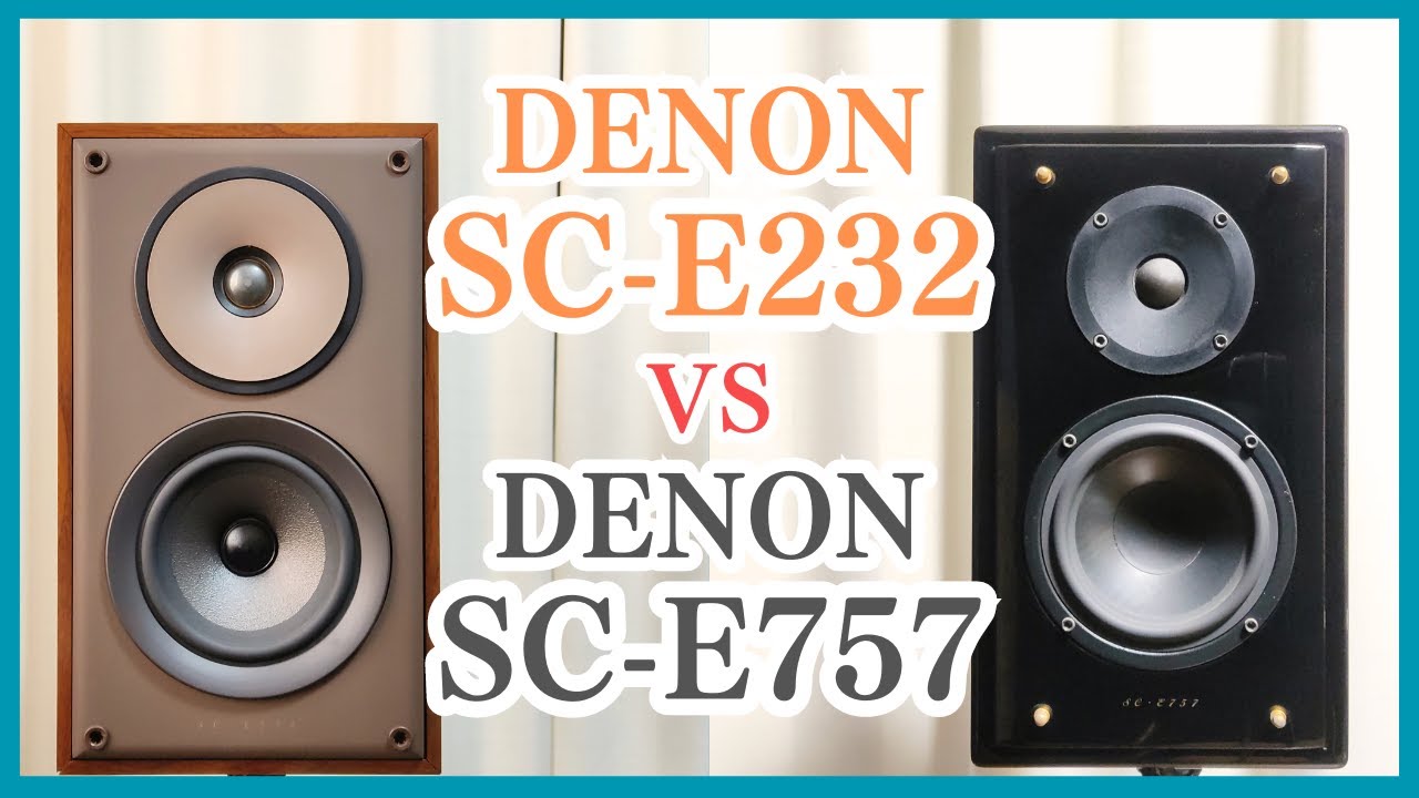 DENON ピアノブラックスピーカー SC-E757 高音質 最高 ペア