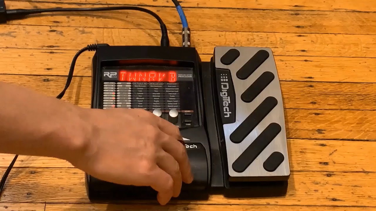 Digitech RP255 guitar multi effects pedal Demo/Review - YouTube