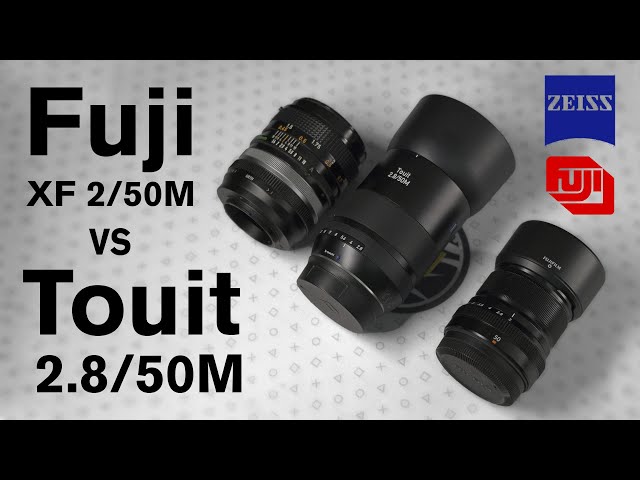 Zeiss Touit 50mm F2.8 vs Fujifilm XF F2 and Canon FD SSC F1.4