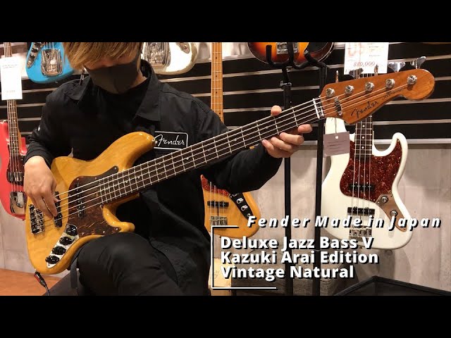 Fender | Deluxe Jazz Bass V Kazuki Arai Edition (Vintage Natural