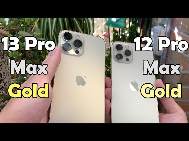 iPhone 13 Pro Max Gold vs iPhone 12 Pro Max Gold (Gold Color
