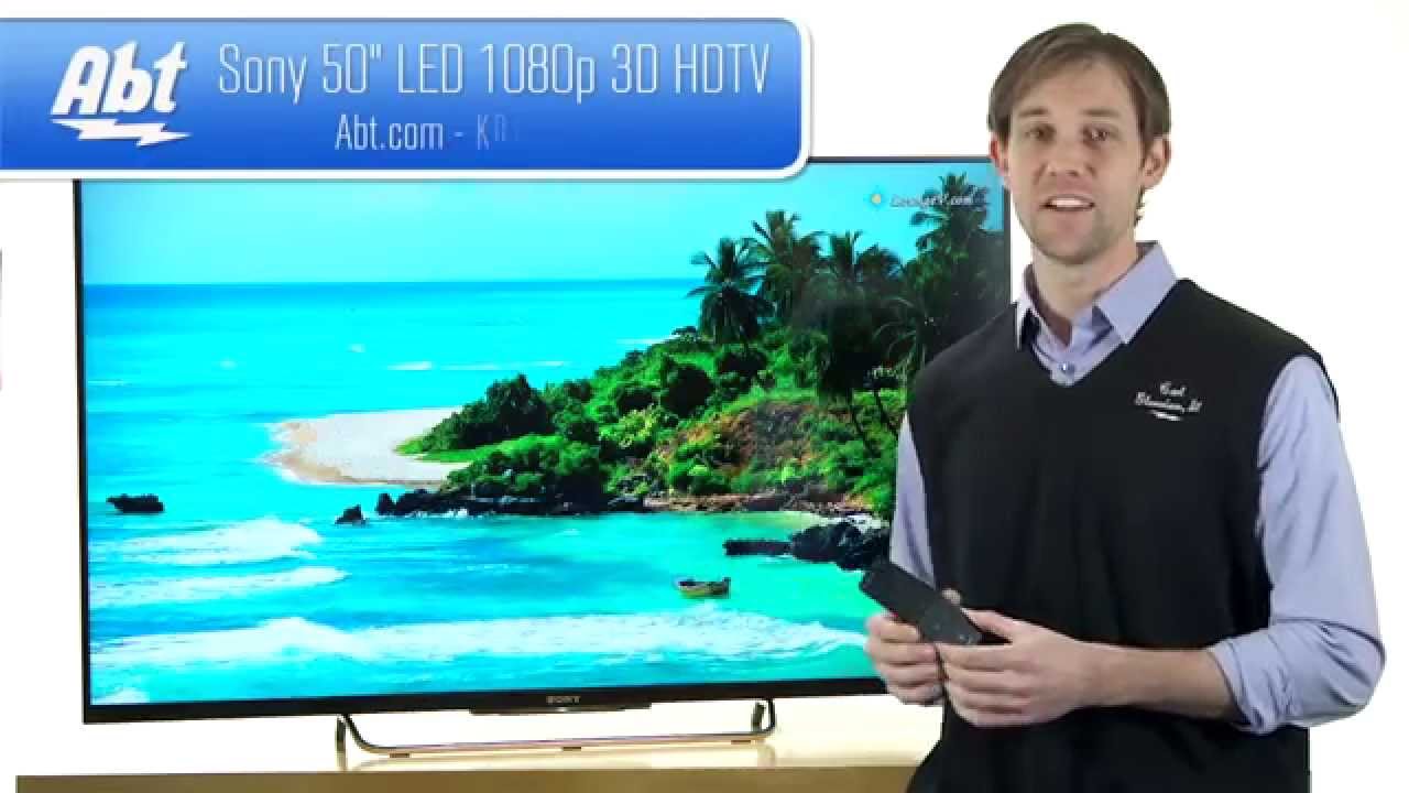 Sony 50 inch LED 1080P 3D HDTV - KDL50W800B Overview - YouTube
