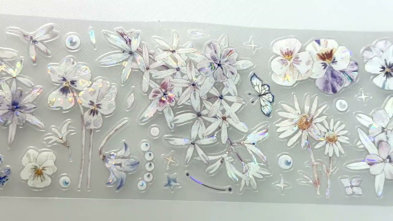 海外 PETテープ マスキングテープ フラワー 海外 PETテープ マスキング