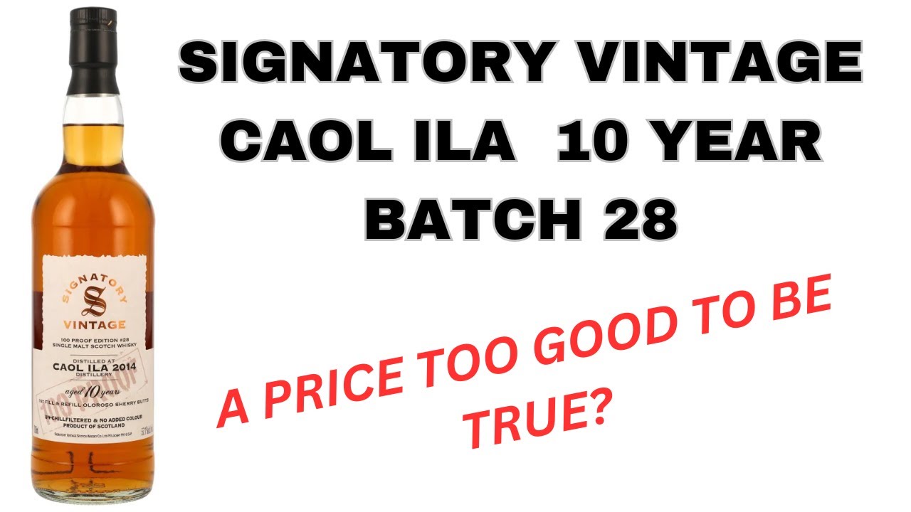 Caol Ila SV 10 Year Batch 28 #594 - YouTube
