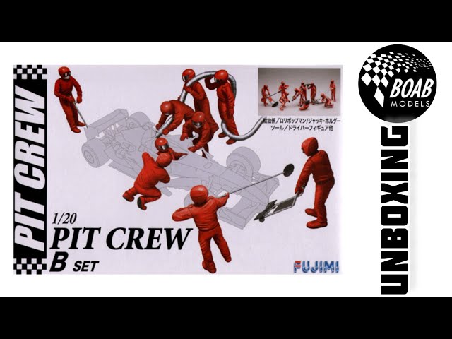 Fujimi Ferrari Pit Crew Set B - 1/20 Unboxing the F1 mechanic kit