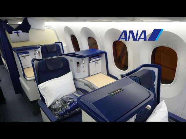 Flying ANA Business Class B787 from LAX to Tokyo - YouTube