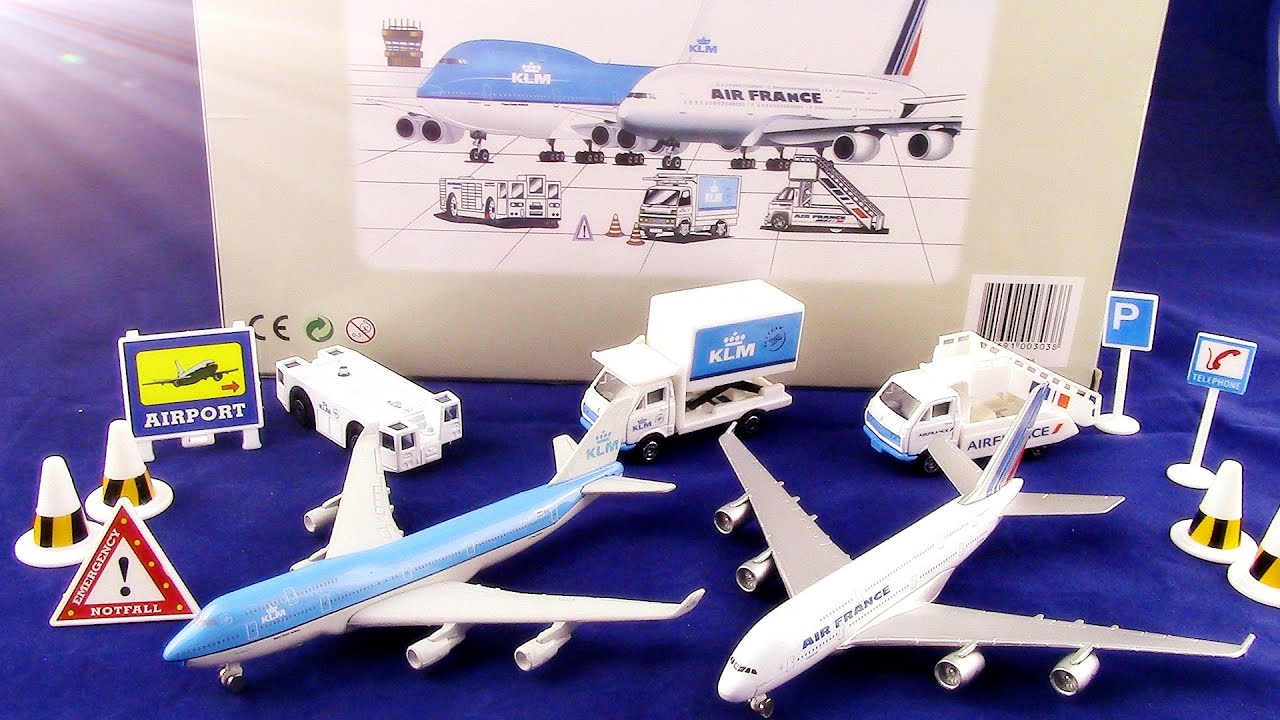 Airport Playset Kokoelma「KLM Air France A380」「British Airways