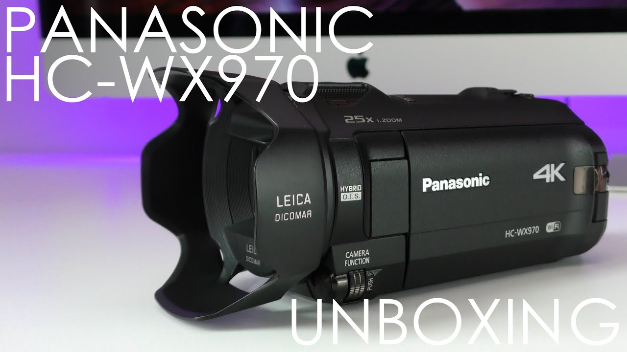 Panasonic HC-WX970 4K Ultra HD Video Camera Unboxing & First Look