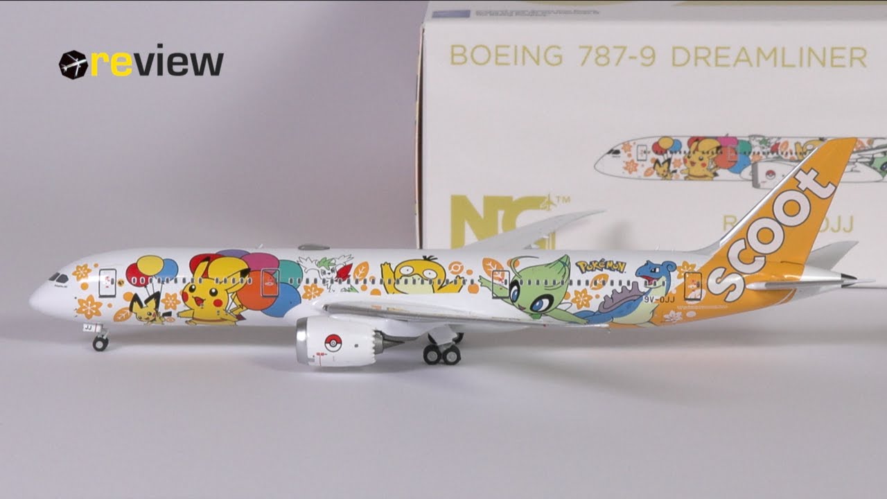 スクート機内販売限定品 B787-9 ポケモン特別塗装1/200 ジェット(新品