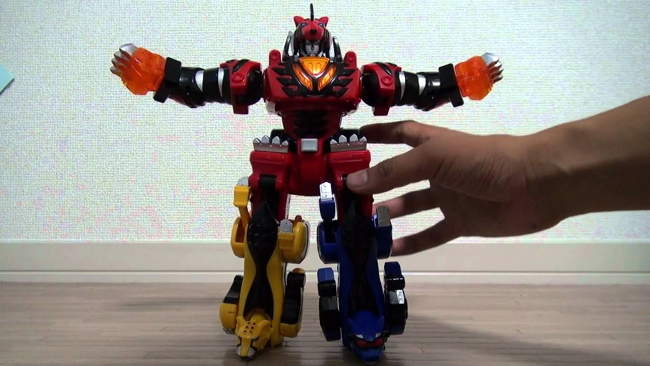 獣拳戦隊ゲキレンジャー DXゲキトージャ 電動ギミック - YouTube