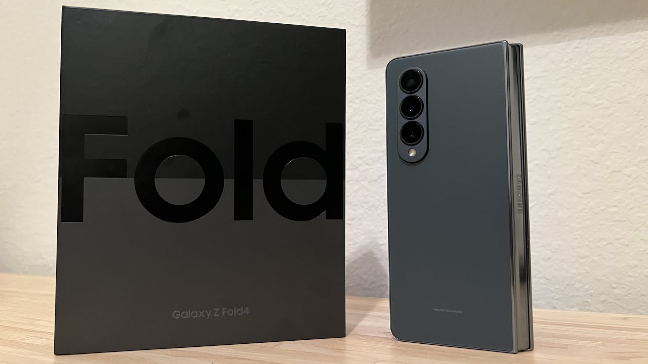 Samsung Galaxy Z Fold 4 Gray Green Unboxing And First Impressions