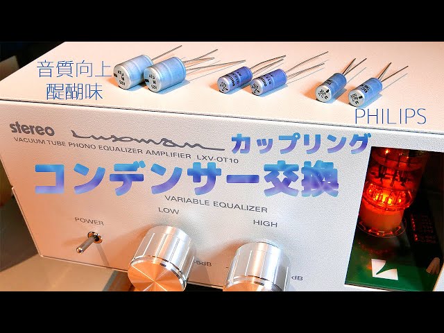 ウッドケース付/真空管フォノイコライザー/LXV-OT10/高品位オペアンプ