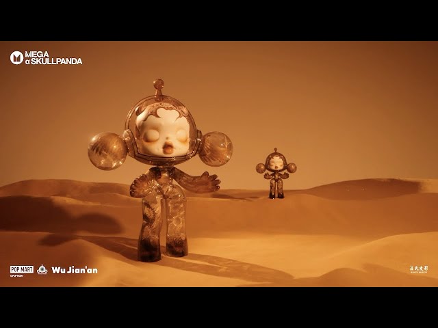 POP MART | MEGA α SKULLPANDA 1000%/400% Wu Jian'an - The Heaven of