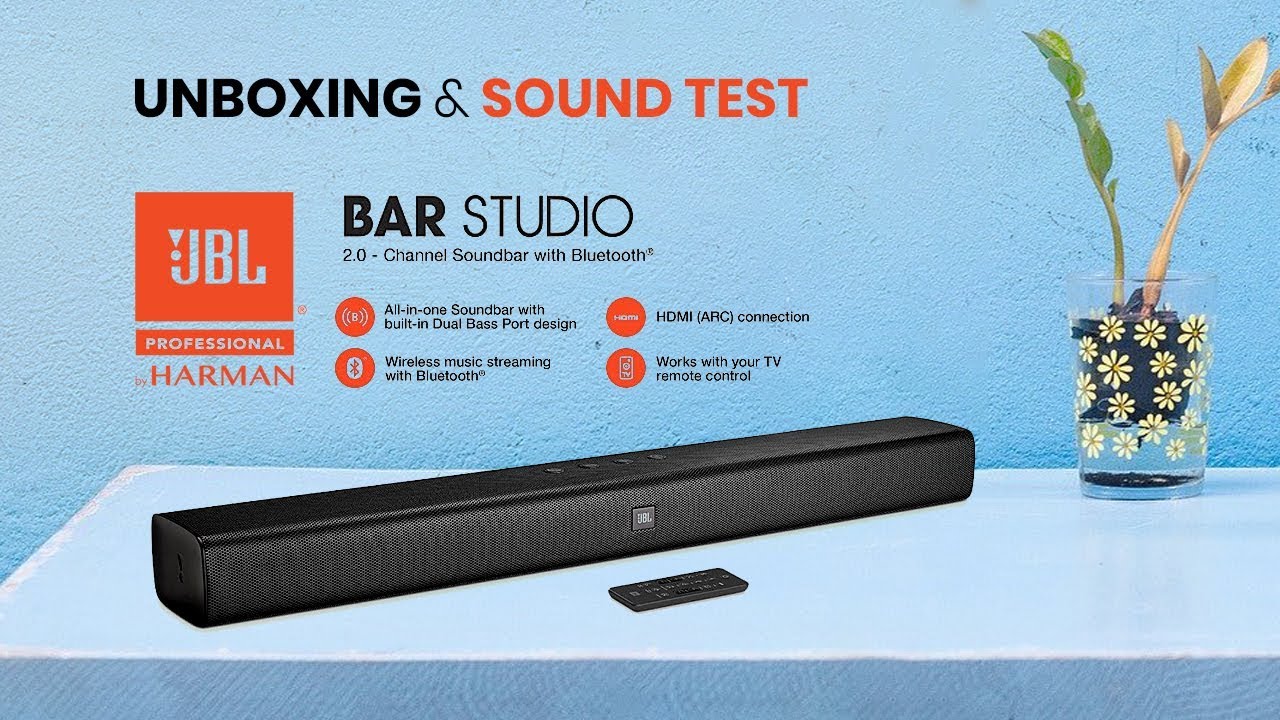 JBL BAR Studio 2.0チャンネル サウンドバー JBL BAR STUDIO Bluetooth
