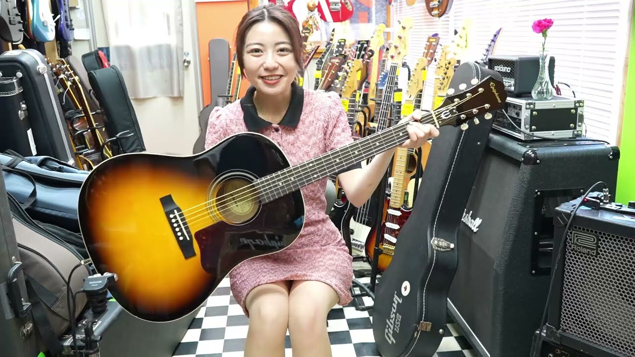 Epiphone 1963 EJ-45 made in 2016 with L.R.Baggs Element VTC! - YouTube