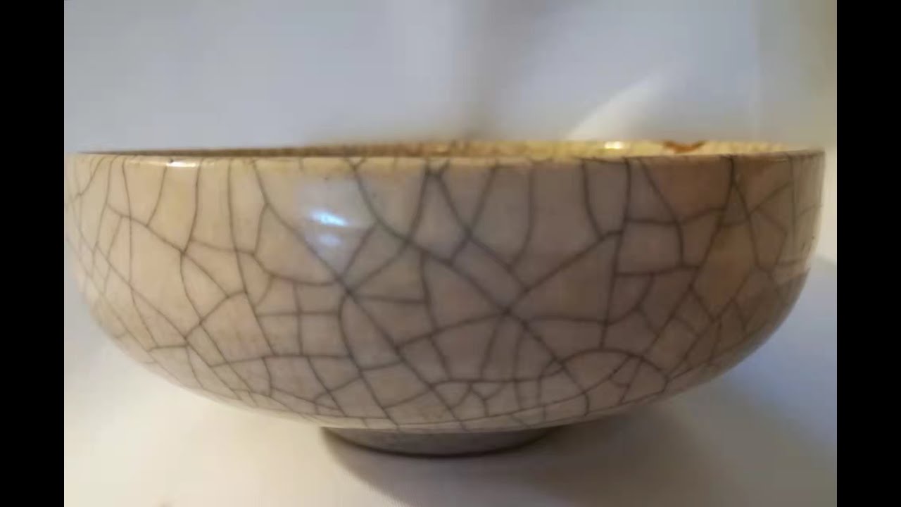 宋代哥官窑釉下彩菊纹杯, May it be the world's unique tea bowl made