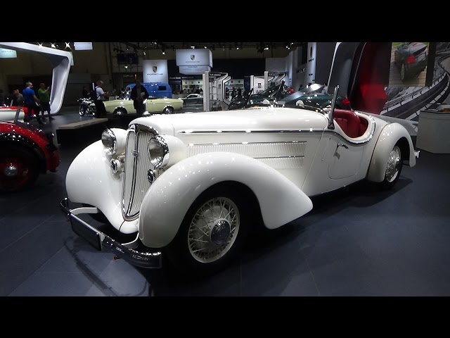 ミニカー Audi Front 225 Roadster 1935 Creme White ミニカー Audi