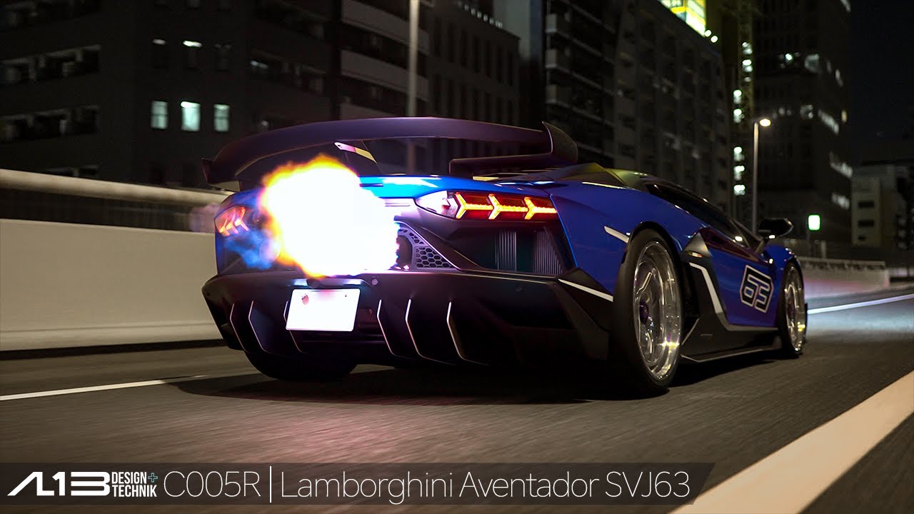 bond shop Osaka】Lamborghini Aventador SVJ63 on AL13 Wheels C005R