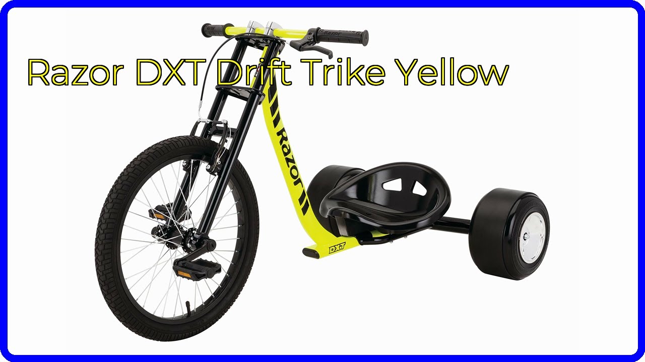 REVIEW (2026): Razor DXT Drift Trike Yellow. ESSENTIAL details