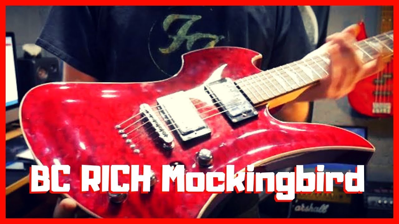 BC Rich Masterpiece Mockingbird Dragon Blood Review - YouTube