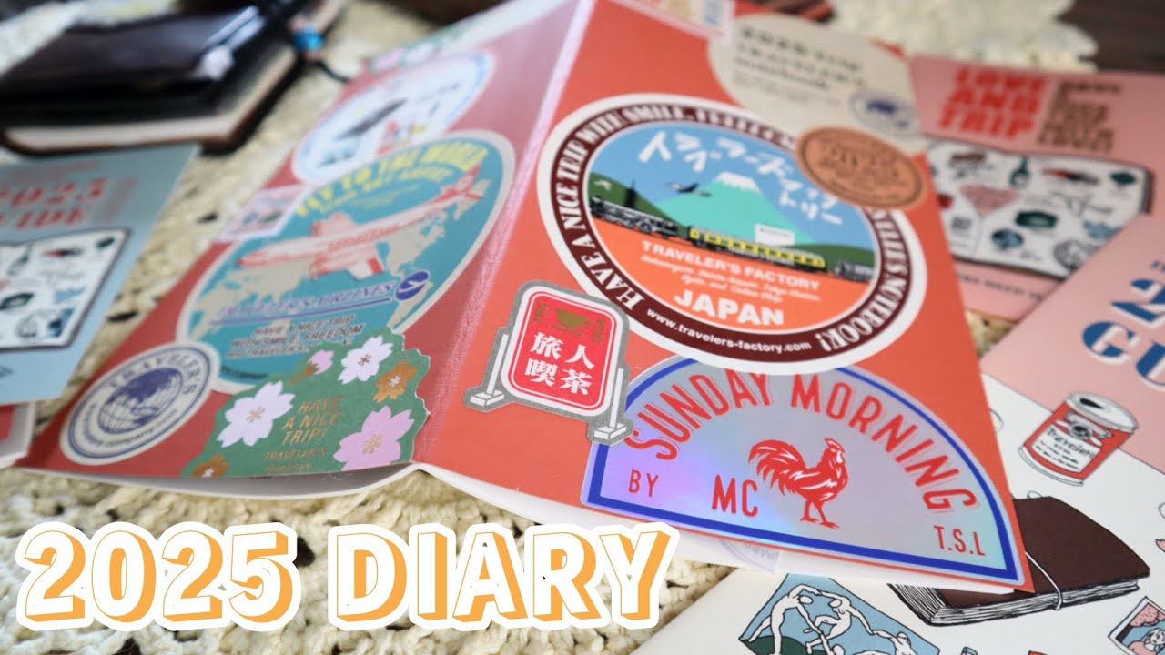 2025ダイアリー】トラベラーズノートにステッカーを貼りました