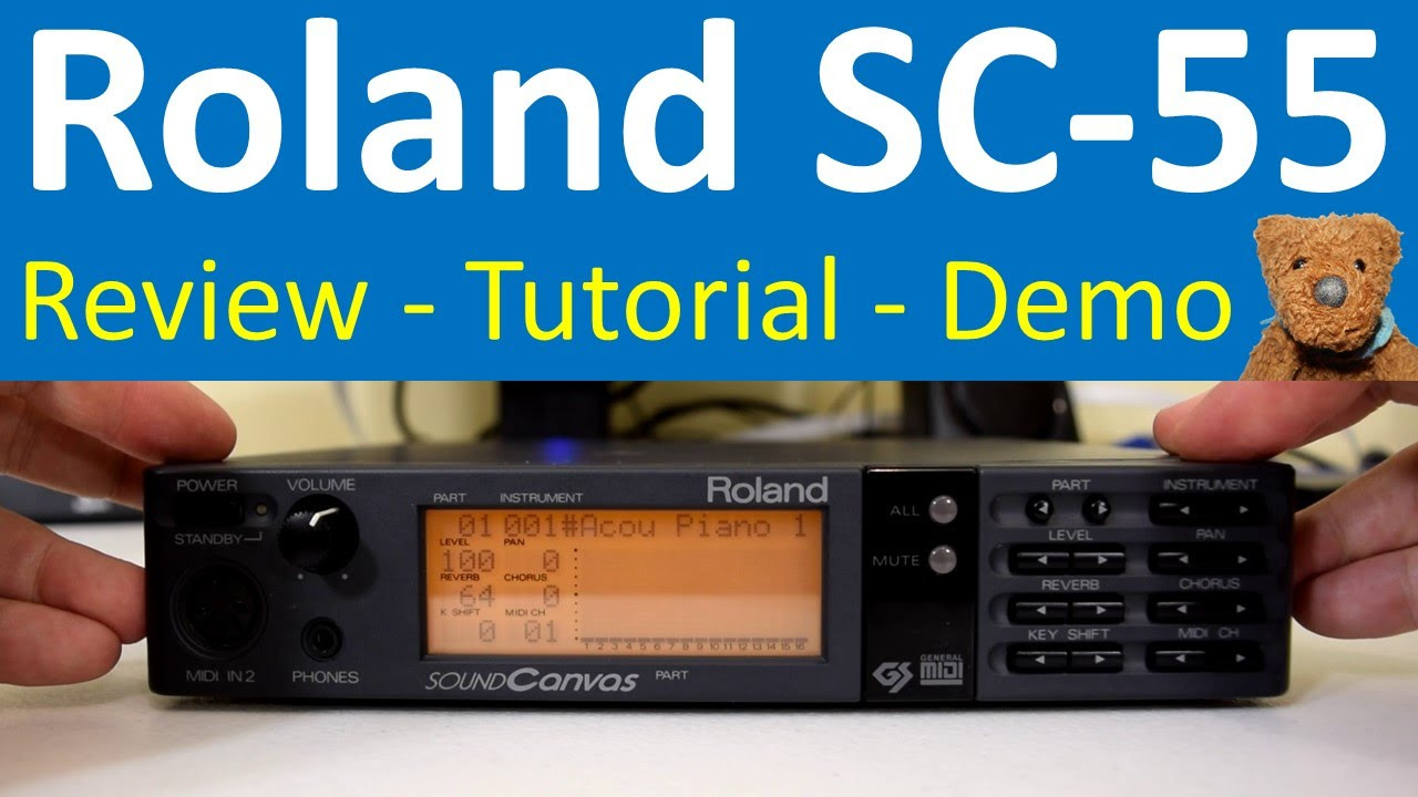 Roland SC-55 Sound Canvas Review Guide Demonstration - YouTube
