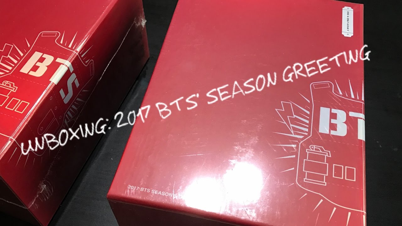 UNBOXING | 2017 BTS SEASON'S GREETING - YouTube