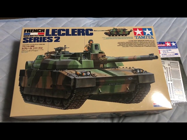 1/35 フランス主力戦車 ルクレール シリーズ2（開封） - YouTube