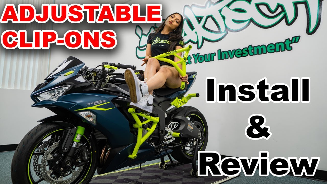 2022 Kawasaki ZX6R Impaktech CNC Adjustable Clip-Ons Install and