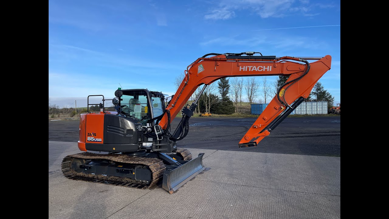 SOLD** 2023 Hitachi ZX85 USB-6 8.5 ton Excavator at Corsehouse