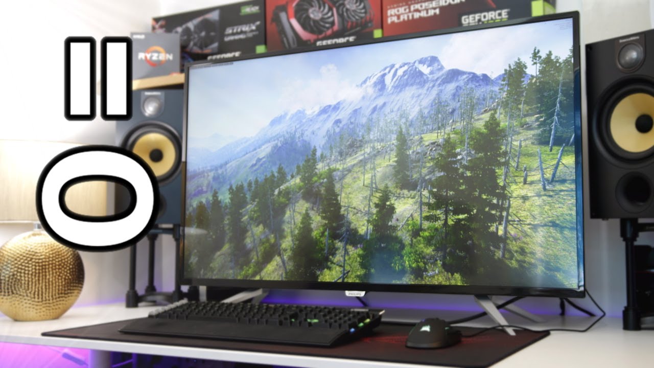 Is The Biggest Monitor Too Big? | Philips BDM4350UC Review - YouTube