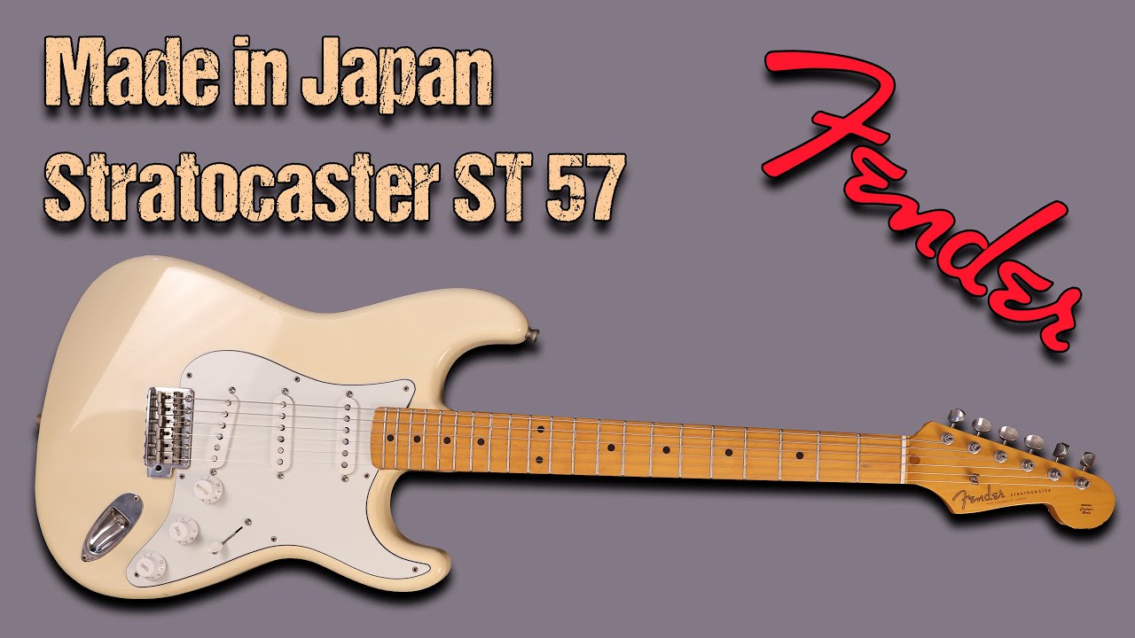 上位モデル Fender Japan ST57-95 ストラト ラッカー塗装