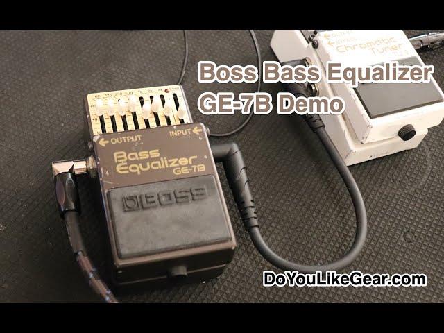 Boss Bass Equalizer GE-7B Demo - YouTube