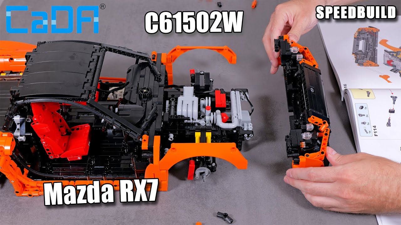 CADA 1:8 Mazda RX-7 Speedbuild | CaDA C61502W Sport Car Showcase