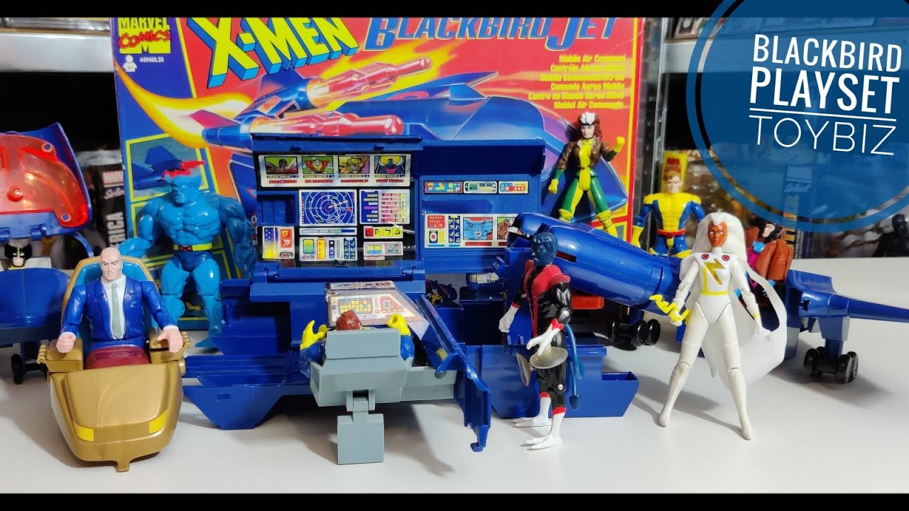 X-Men Black Bird Jet review #toybiz #playsets #xmen - YouTube