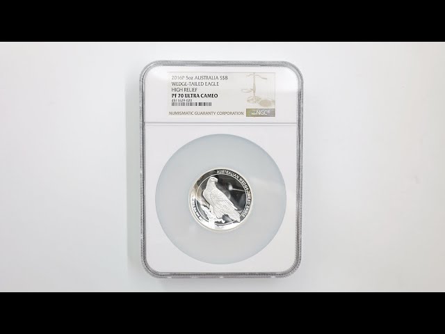 最高鑑定 NGC PF70 ウェッジテールイーグル ハイレリーフ 銀貨 2016