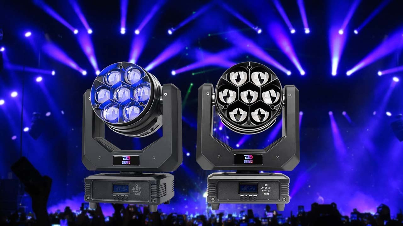 740Z 7x40W Mini Wash LED Moving Head - YouTube