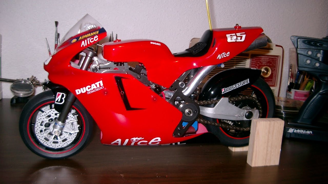 Ducati 999 Thunder Tiger RC nitro Bike 1:5 - YouTube