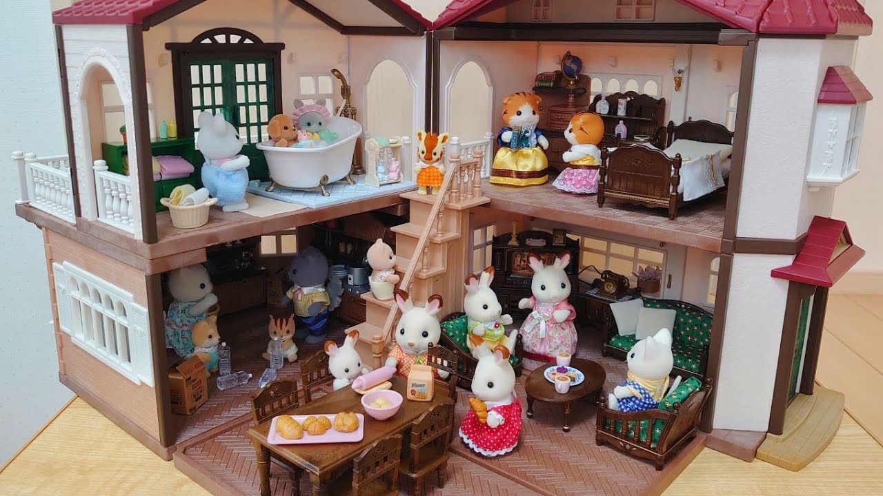 シルバニアファミリー 赤い屋根の大きなお家 クラシックカラー シル活