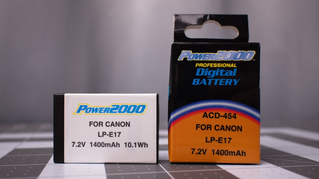 Fully decoded LP-E17 battery for Canon cameras! - YouTube