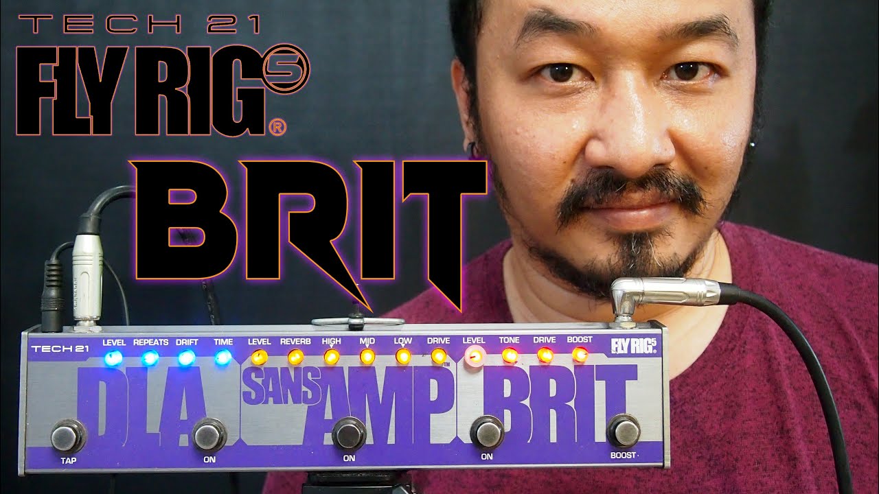 Tech21 Fly Rig 5 Brit multi effects guitar pedal - YouTube