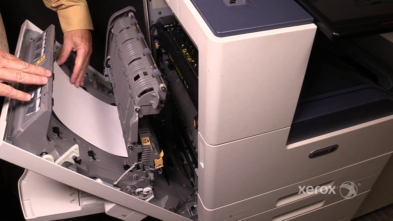 Xerox® AltaLink® B8090 Family Clearing a Jam in the Duplex