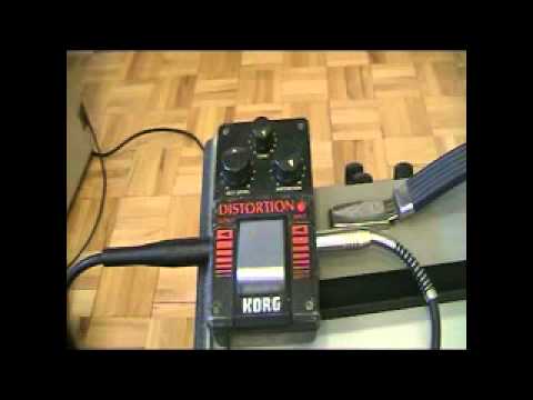 KORG DISTORTION DST-1.avi - YouTube