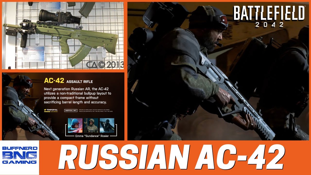 What is the AC-42 Russian Rifle? Let's Look! : r/battlefield2042