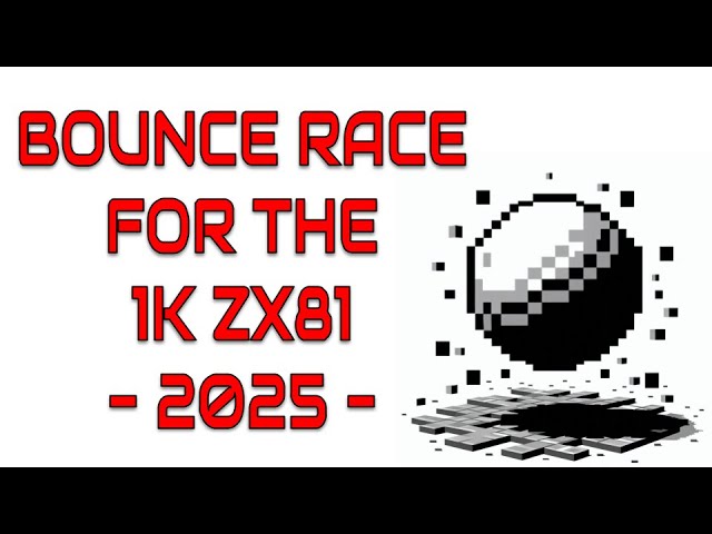 Bounce Race for the ZX81 made especially for my 50th Birthday