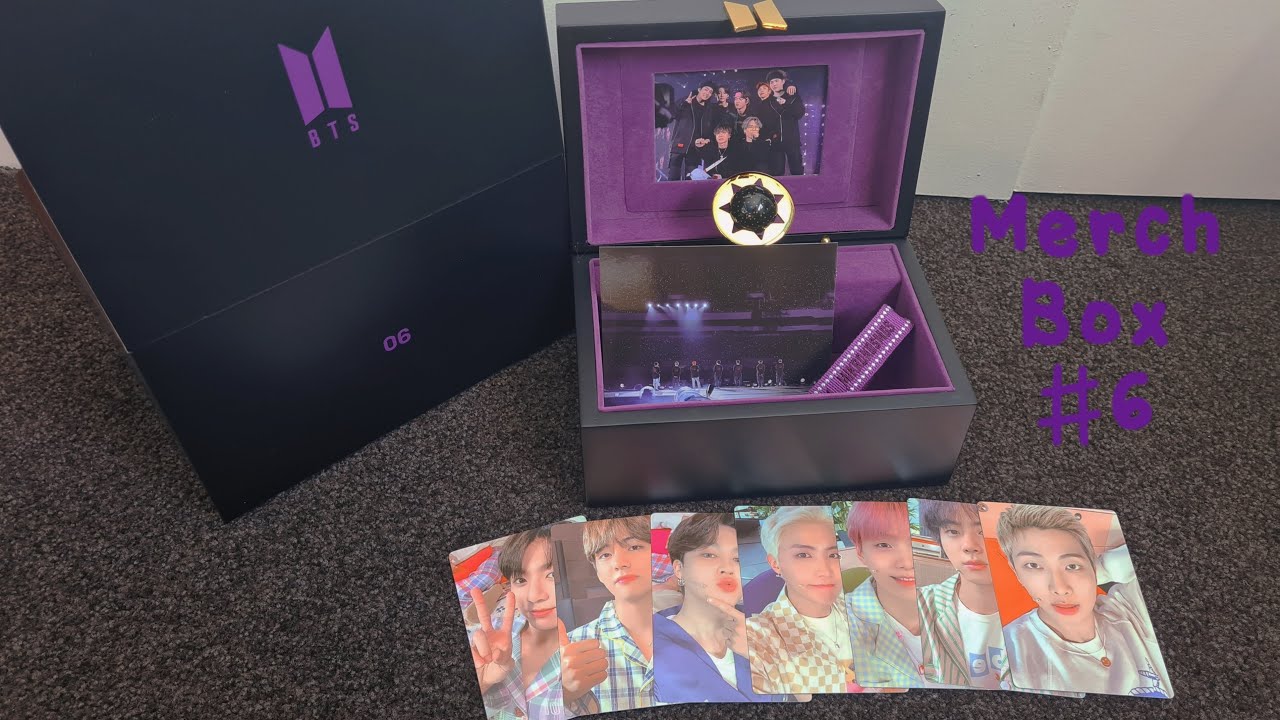 BTS Merch Box #6 Unboxing - YouTube