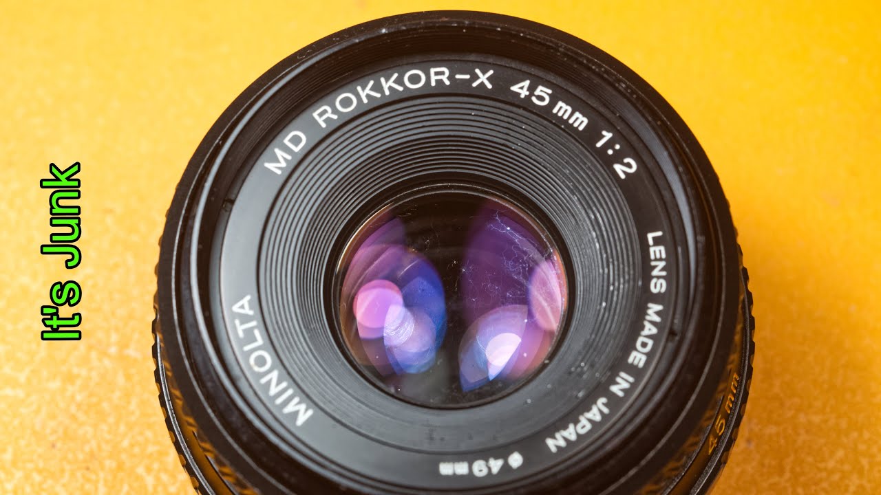 Partial Disassembly of Minolta Rokkor-X 45mm F2 lens. - YouTube